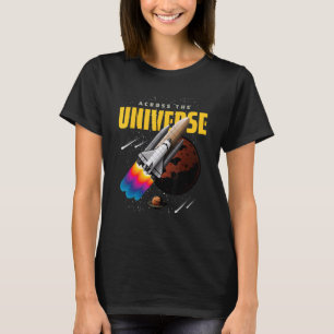 Illustration der coolen Raumfähre D T-Shirt