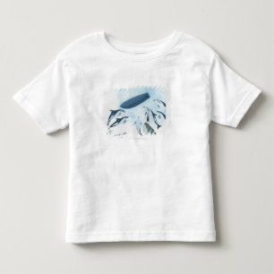 Illustration der Delphine, die oben einem Boot Kleinkind T-shirt