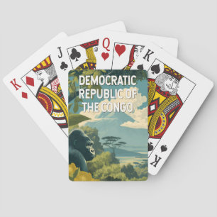Illustration der Demokratischen Republik Kongo Spielkarten