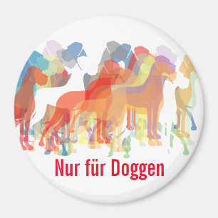 Illustration der Deutschen Dogge Magnet