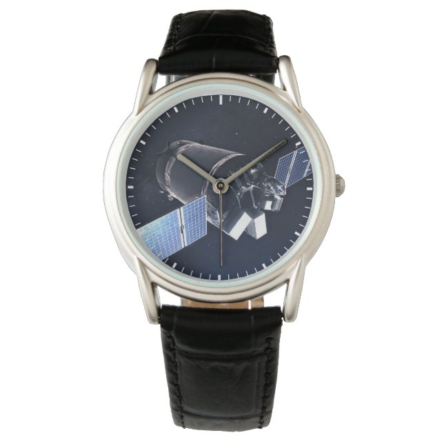 Illustration der Dragon XL-Raumsonde. Armbanduhr (Vorderseite)