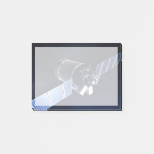 Illustration der Dragon XL-Raumsonde. Post-it Klebezettel