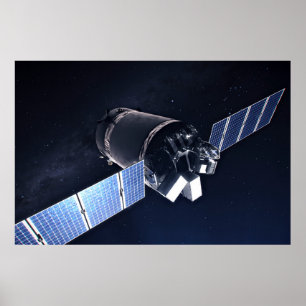 Illustration der Dragon XL-Raumsonde. Poster