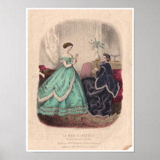 Illustration der französischen Antike aus dem 19. Poster