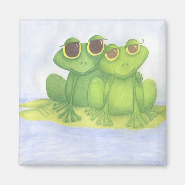 Illustration der Froschliebhaber Magnet (Vorne)