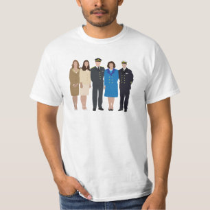 Illustration der gesichtslosen königlichen Familie T-Shirt
