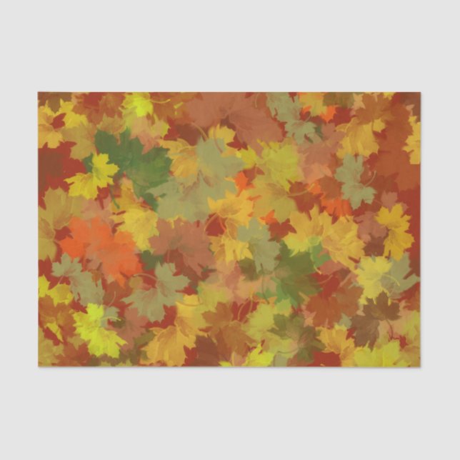 Illustration der Herbstblätter Seidenpapier (Vorderseite)
