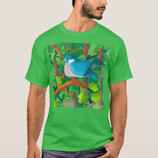 Illustration der Holztaube T-Shirt