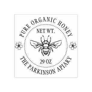 Illustration der Honigbiene Gummistempel