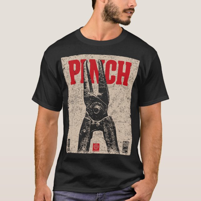 Illustration der Industriezange | Retro "Pinch" T-Shirt (Vorderseite)
