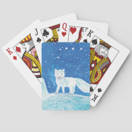 Illustration der kleinen arktischen Fox (Vulpes la Spielkarten