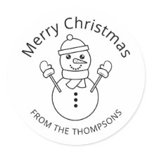 Illustration der Kunst der Snowman-Linie mit benut