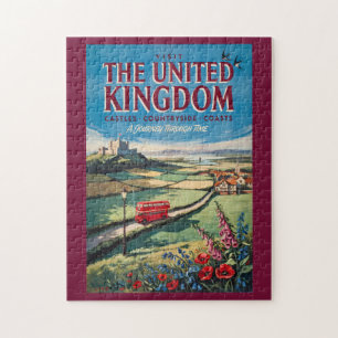 Illustration der Landschaft des Vereinigten Königr Puzzle