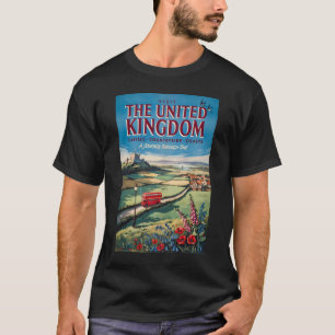 Illustration der Landschaft des Vereinigten Königr T-Shirt