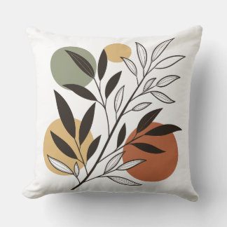 Illustration der Minimalistischen Boho-Pflanze Kissen