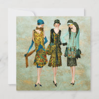 Illustration der Mode der Vintagen 1930er Jahre