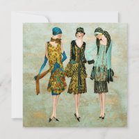 Illustration der Mode der Vintagen 1930er Jahre