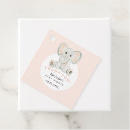 Illustration der niedlichen Frühlingslephant Geschenkanhänger