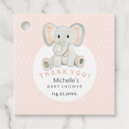 Illustration der niedlichen Frühlingslephant Geschenkanhänger