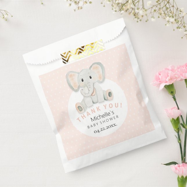 Illustration der niedlichen Frühlingslephant Geschenktütchen (Versiegelt)