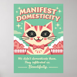 Illustration der offensichtlichen Häuslichkeit von Poster