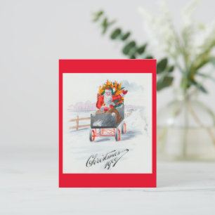 Illustration der Postkarte für den Weihnachtsfeier