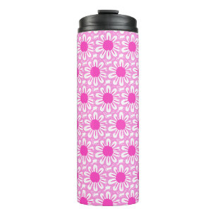 Illustration der rosa Gänseblümchen Thermosbecher