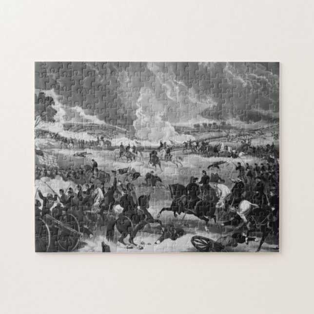 Illustration der Schlacht von Gettysburg Puzzle (Horizontal)