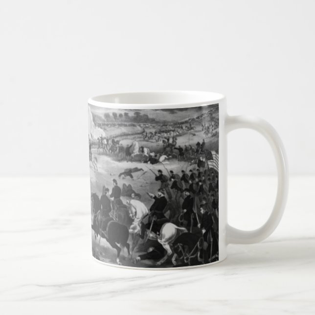 Illustration der Schlacht von Gettysburg Tasse (Rechts)
