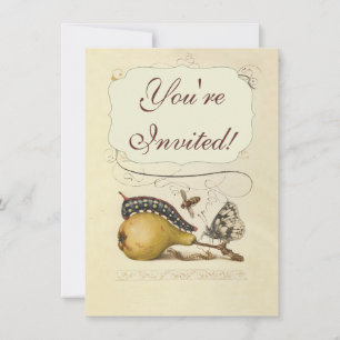 Illustration der Schmetterlingsbeere Einladung