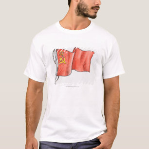 Illustration der sowjetischen Flagge T-Shirt