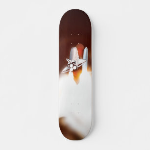 Illustration der Space-Shuttle-Starts Skateboard