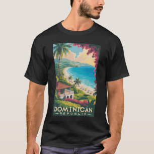Illustration der Strände der Dominikanischen Repub T-Shirt