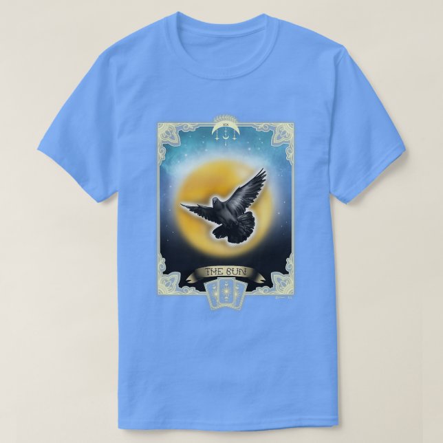 Illustration der Sun-Tarot-Karte T-Shirt (Design vorne)