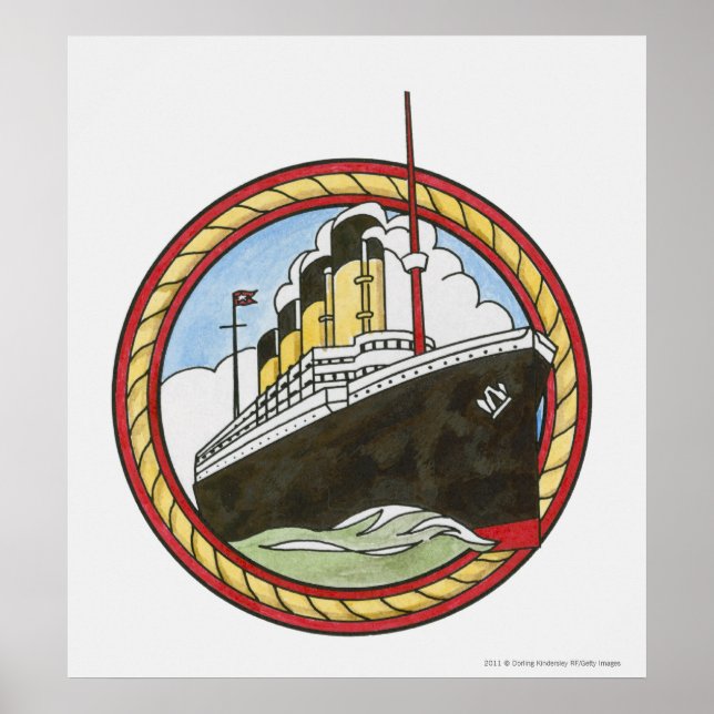 Illustration der Titanic Poster (Vorne)