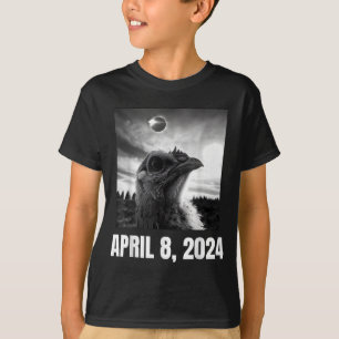 Illustration der totalen Sonnenfinsternis am 8. Ap T-Shirt
