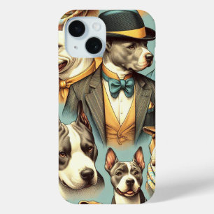 Illustration der Vintagen amerikanischen Pit Bull  Case-Mate iPhone Hülle