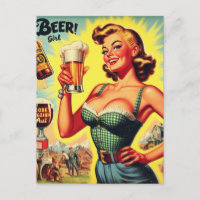 Illustration der Vintagen Bier