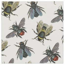 Illustration der Vintagen Honigbiene aus antiker T Stoff