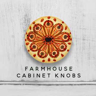 Illustration der Vintagen Orange Yellow Marine Tun Keramikknauf