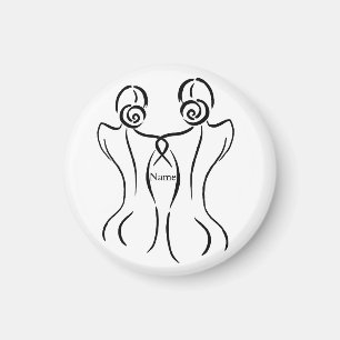 Illustration der weiblichen Kunst Thunder_Cove  Magnet