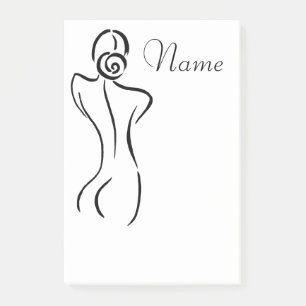 Illustration der weiblichen Kunst Thunder_Cove Post-it Klebezettel