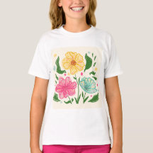 Illustration der Whimsikfarben-Blume - HandZeichn