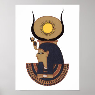 Illustration des alten ägyptischen Gottes Osiris Poster