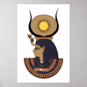 Illustration des alten ägyptischen Gottes Osiris Poster