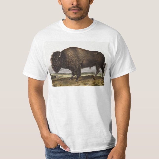 Illustration des amerikanischen Bison (Bos America T-Shirt (Vorderseite)