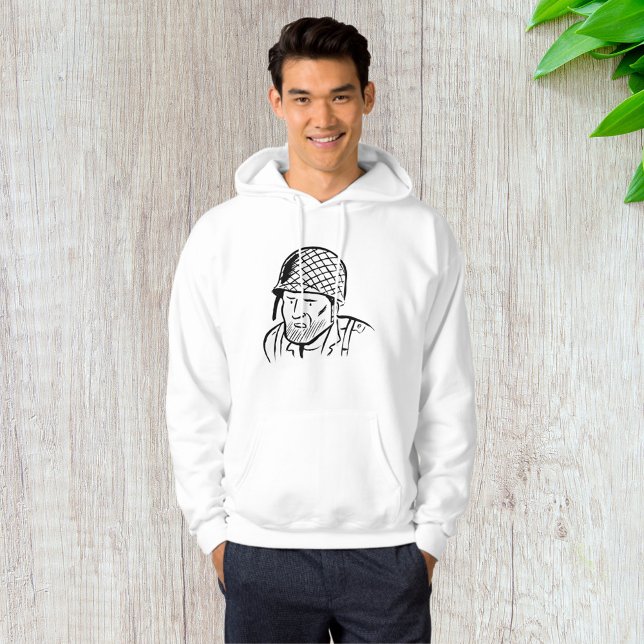 Illustration des amerikanischen Soldaten Hoodie (Von Creator hochgeladen)