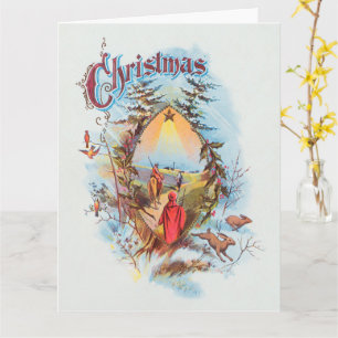 Illustration des biblischen Magi Holiday Karte