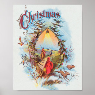 Illustration des biblischen Magier-Feiertags Poster