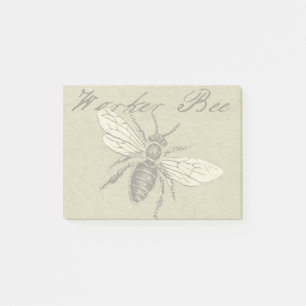 Illustration des Bieneninsekts Post-it Klebezettel